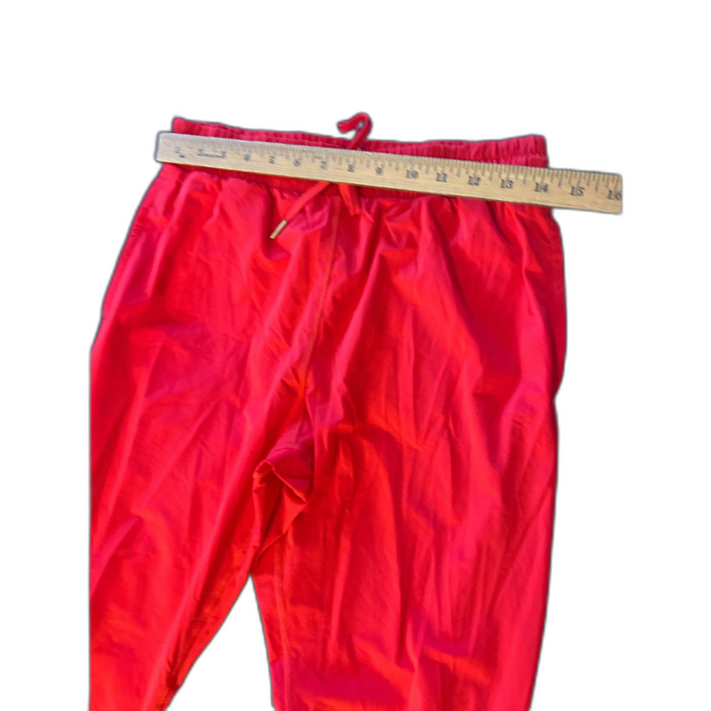 Zyia Active Red Joggers Pants Size S Athletic Zip Ankle Stretch - Picture 5 of 7